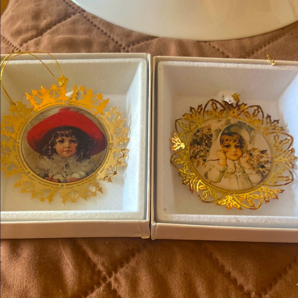 Hamilton Heirloom Christmas Ornaments by Maud Humphrey.